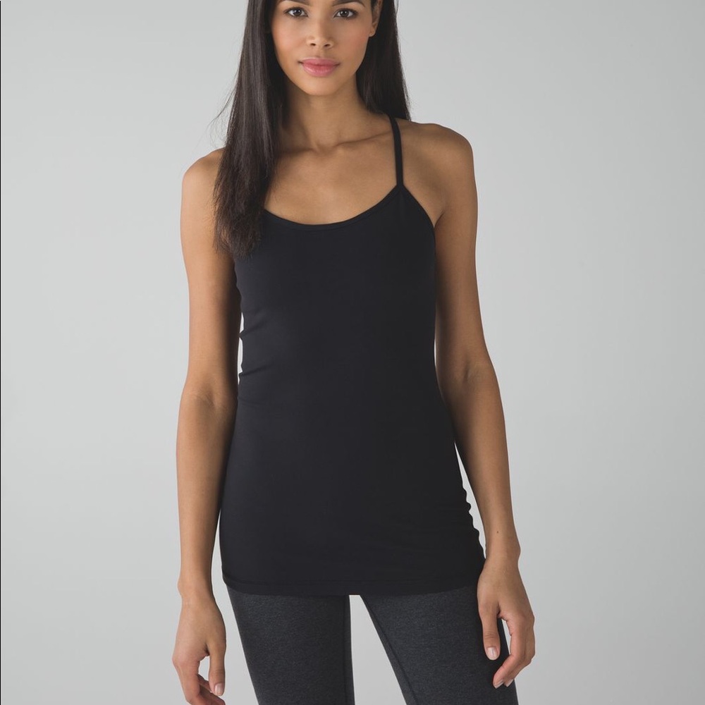 Size 6 - Lululemon Black power y tank